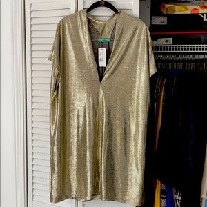 Karlie Gold Tunic Dress